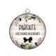 Pendentif Cabochon Argent - parfaite avec plein de jolis défauts
