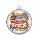 Pendentif Cabochon Argent - super menuisier