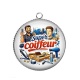 Pendentif Cabochon Argent - super coiffeur