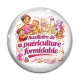 Cabochon Verre - auxiliaire de puériculture formidable