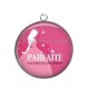 Pendentif Cabochon Argent - parfaite avec plein de jolis défauts