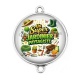 Connecteur Cabochon Argent - un super jardinbier paysagiste