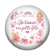 Cabochon Résine - je t'aime ma petite fille
