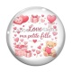 Cabochon Verre - love ma petite fille