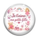 Cabochon Verre - je t'aime ma petite fille