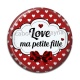 Cabochon Résine - love ma petite fille