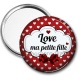 Miroir de poche - love ma petite fille