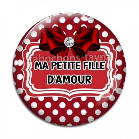 Cabochon Verre - ma petite fille d'amour