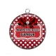 Pendentif Cabochon Argent - ma petite fille d'amour