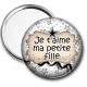 Miroir de poche - je t'aime ma petite fille