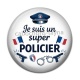 Cabochon Résine - je suis un super policier