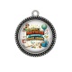 Pendentif Cabochon Argent - merci maitresse pour cette super année