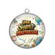 Pendentif Cabochon Argent - une super maîtresse