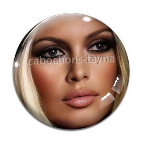 Cabochon Verre - commande roux