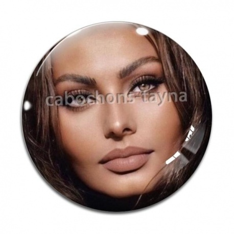 Cabochon Verre - commande roux