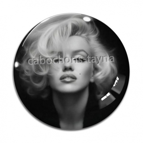 Cabochon Verre - commande roux