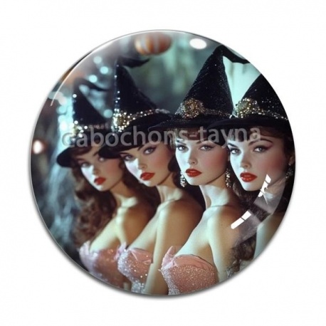 Cabochon Verre - roux