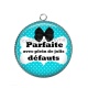 Pendentif Cabochon Argent - parfaite avec plein de jolis défauts