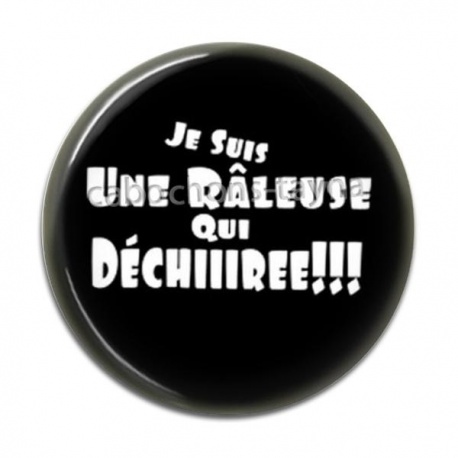 Cabochon Résine - je suis une râleuse qui déchire