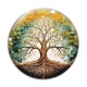 Cabochon Verre - arbre de vie