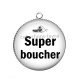 Pendentif Cabochon Argent - super boucher
