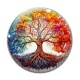 Cabochon Verre - arbre de vie