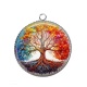 Pendentif Cabochon Argent - arbre de vie
