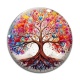 Cabochon Verre - arbre de vie