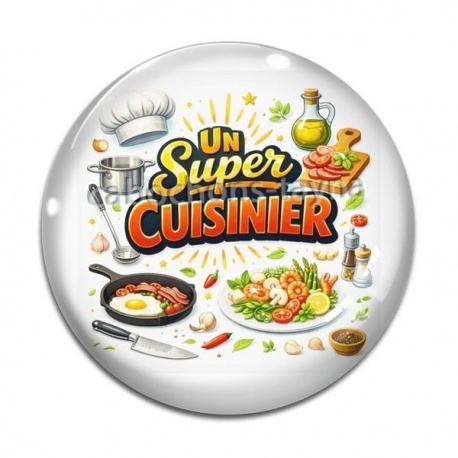 Cabochon Verre - un super cuisinier