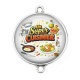 Connecteur Cabochon Argent - un super cuisinier
