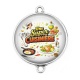 Connecteur Cabochon Argent - une super cuisinière