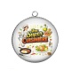 Pendentif Cabochon Argent - une super cuisinière