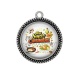 Pendentif Cabochon Argent - une super cuisinière