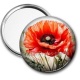 Miroir de poche - coquelicot rouge