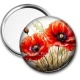Miroir de poche - coquelicot rouge