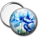 Miroir de poche - coquelicot bleu