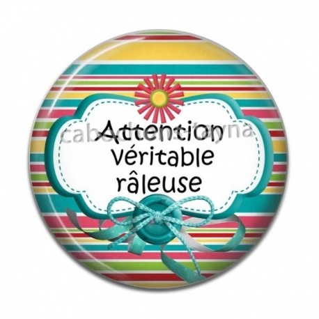 Cabochon Résine - attention véritable râleuse
