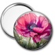Miroir de poche - coquelicot fuchsia