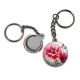 Porte clés - coquelicot fuchsia