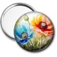 Miroir de poche - coquelicot multicolore