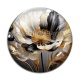 Cabochon Verre - coquelicot