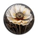 Cabochon Résine - coquelicot