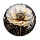 Cabochon Verre - coquelicot