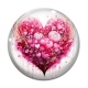 Cabochon Verre - coeur