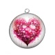 Pendentif Cabochon Argent - coeur