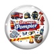Cabochon Verre - une super pompier