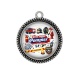 Pendentif Cabochon Argent - une super pompier