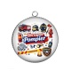 Pendentif Cabochon Argent - un super pompier