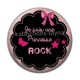 Cabochon Résine - je suis une princesse rock