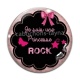 Cabochon Verre - je suis une princesse rock